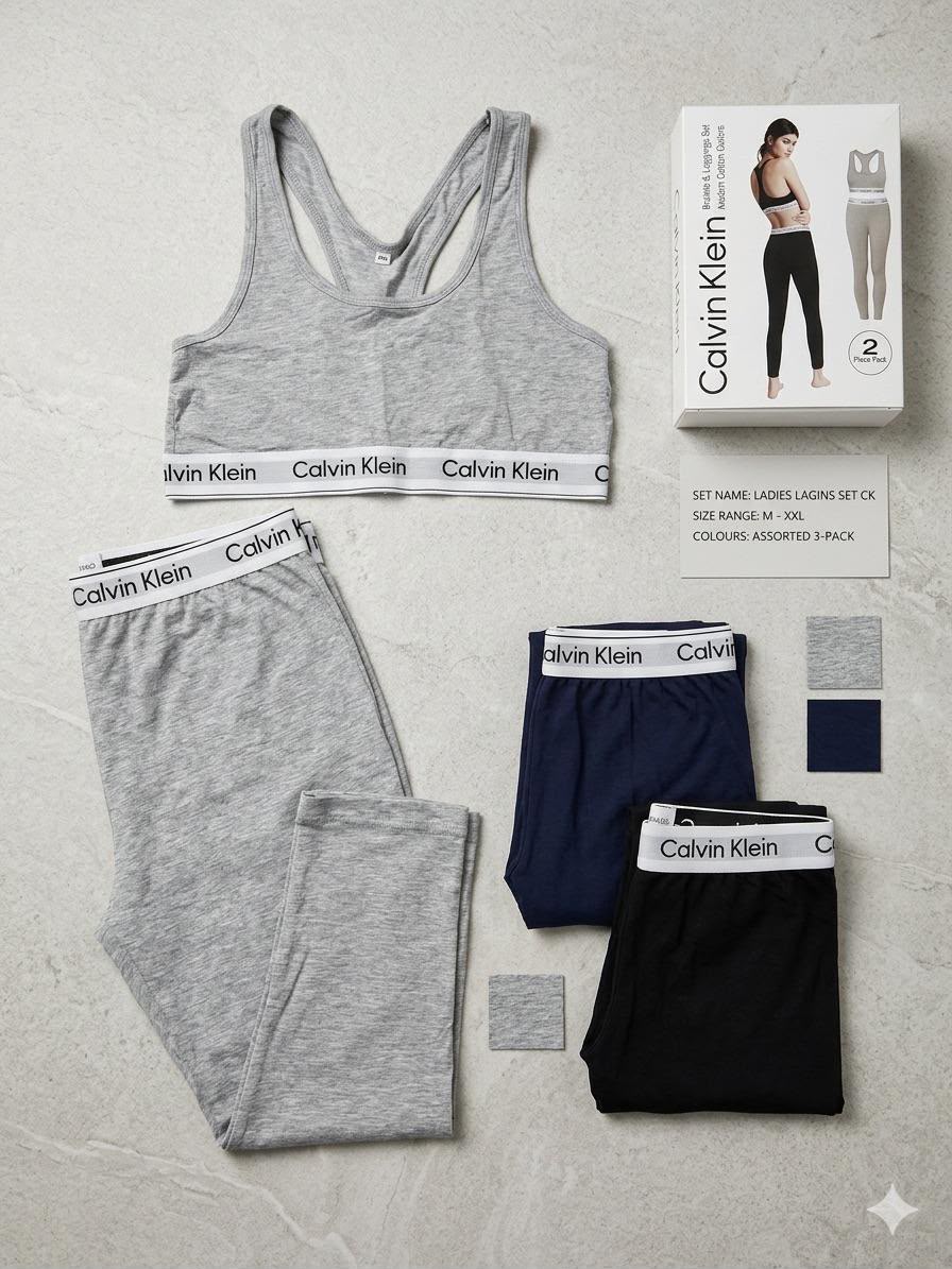 Women's Gym Wear Leggings Set – 2-Piece